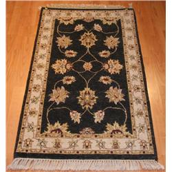 Fine India Ziegler 2.6 x 4.2  Black/Beige