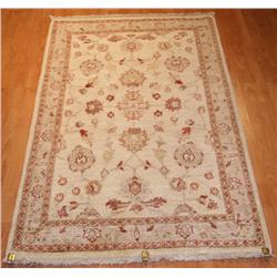 Fine Pakistan Peshawar 3 x 4.9  Beige/Beige