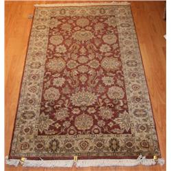 Fine India Tabriz 2.10 x 4.9  Rust/Beige