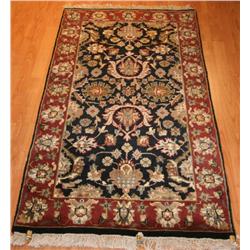 Fine India Dynasty 3 x 5  Black/Rust