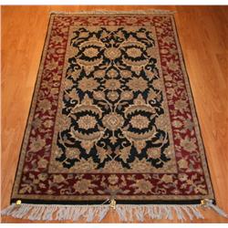 Fine India Jaipur 3 x 5  Black/Rd