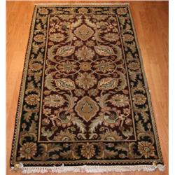 Fine India Dynasty 3 x 5  Rust/Black