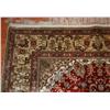 Image 3 : Very Fine China Tabriz 100% Silk 4 x 6  Red/Ivory