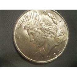 1922 Brilliant Uncirculated Silver Peace Dollar