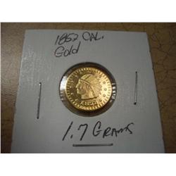 22K Gold Miniature Calfornia Coin