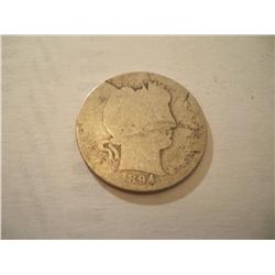 1894-S Barber Quarter