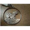 Image 1 : $1 Silver Eisenhower Pendant by Silversmith