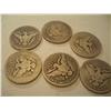 Image 2 : 6 Silver Barber Quarters