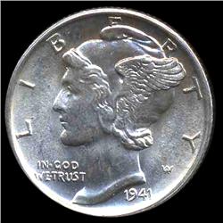 1941S Mercury Dime Gem MS65 ERROR (COI-8436)