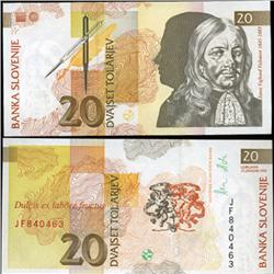 1992 Slovenia 20 T Crisp Unc Note (CUR-06347)
