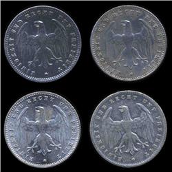 1923 Germany 200 Mark AU/BU 4 Pcs (COI-8530)