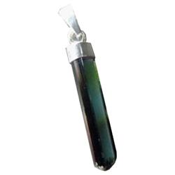 3ct Brazil Tourmaline Crystal Blue Green Pendant (JEW-2050)