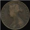 Image 1 : 1862 British Victoria Halfpenny VF (COI-7251)