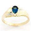 .62ct London Bl Topaz Diamond 9k Yel Gold Ring (JEW-9441X)