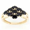 1.80ct Natural Black Sapphire 9k Yel Gold Ring (JEW-9443X)