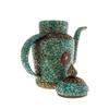Image 3 : Tibet Antique Turquoise Covered Tea Pot (ANT-476)
