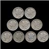 Image 1 : 1934P Mercury Dimes AU/XF Lot of 9 (COI-8460)