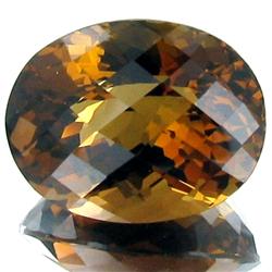 21.2ct Cognac Orange Imperial Topaz Apprsd $48k (GEM-20980)