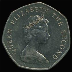 1982 Faulklands 50c Elizabeth BU MS63+ (COI-6953)