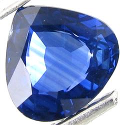 1.42ct Fancy Pear Kashmir Blue Ceylon Sapphire  (GEM-19676)