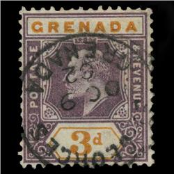 1902 Grenada 3p Postage Stamp Mint PREMIUM (STM-0586)