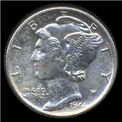 1944S Mercury Dime Gem MS66+ FB ERROR (COI-8410)