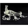 Image 2 : Handcrafted Glass Crocodile Mom & Kids (DEC-386)