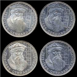 1969 Germany Silver 5 Mark Gem Proof Lot of 4 (COI-8506)