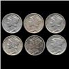 1936 Mercury Dimes Hi Grade Lot of 6 (COI-8447)
