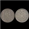 Image 1 : 1885A Germany 1 Mark Better Grade 2 Pcs (COI-8026)