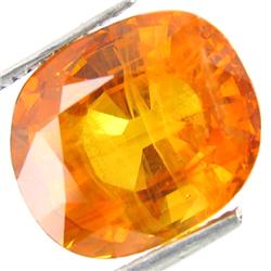 8.08ct Orange Sapphire Appraised $32k (GEM-23782)