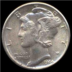 1944S Mercury Dime Gem MS66+ FB (COI-8408)