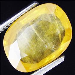 5.06ct Yellow Sapphire Appraised $11k (GEM-21387)