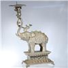 Image 3 : Tibet Vintage Silverplated Elephant Candle Stand (CLB-052)