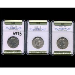 1979P D & S Anthony Dollar Coin Graded GEM Set 3 (COI-6933)