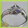 Image 3 : Genuine  0.84 ctw  Iolite Ring  14KT White Gold  Ring Size  7