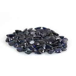 Natural Dark Blue Sapphire Checkered Oval Cut AAA 6x4mm estimated 80 pc per lot 46.03ctw