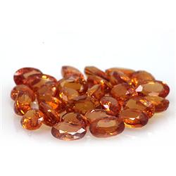 Natural Orange Sapphire Oval Cut 5x3mm estimated 72 pc per lot 22.04ctw