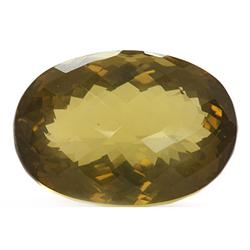 Natural Lemon Topaz Checkered Oval Cut 25x30mm estimated 1 pc per lot 54.98ctw
