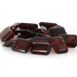Natural Garnet Emerald Cut 6x8mm estimated 19 pc per lot 37.80ctw