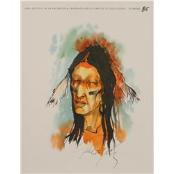 Paul Dyck, Watercolor inside the book Brulé