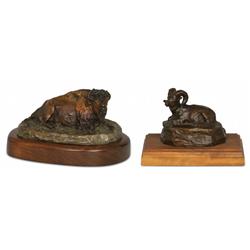 Robert M. Scriver, pair of bronzes