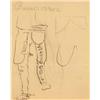 Image 2 : Charles M. Russell, pen and ink, Ginger Renner letter included
