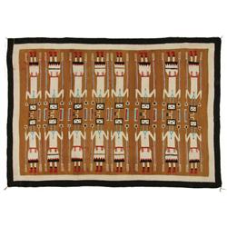 Navajo Yei Weaving, 82 x 59, circa 1950s