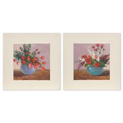 Mikki Senkarik, two oil paintings