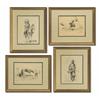 Image 1 : After Charles M. Russell, Four Pen and Ink Drawings