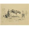 Image 8 : After Charles M. Russell, Four Pen and Ink Drawings