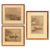 Image 1 : William De La Montagne Cary, three etchings