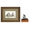 Image 1 : Fred Fellows, pen & ink drawing & bronze sculpture