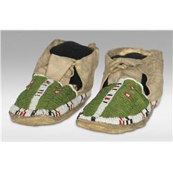 Sioux Beaded Moccasins, 19th century